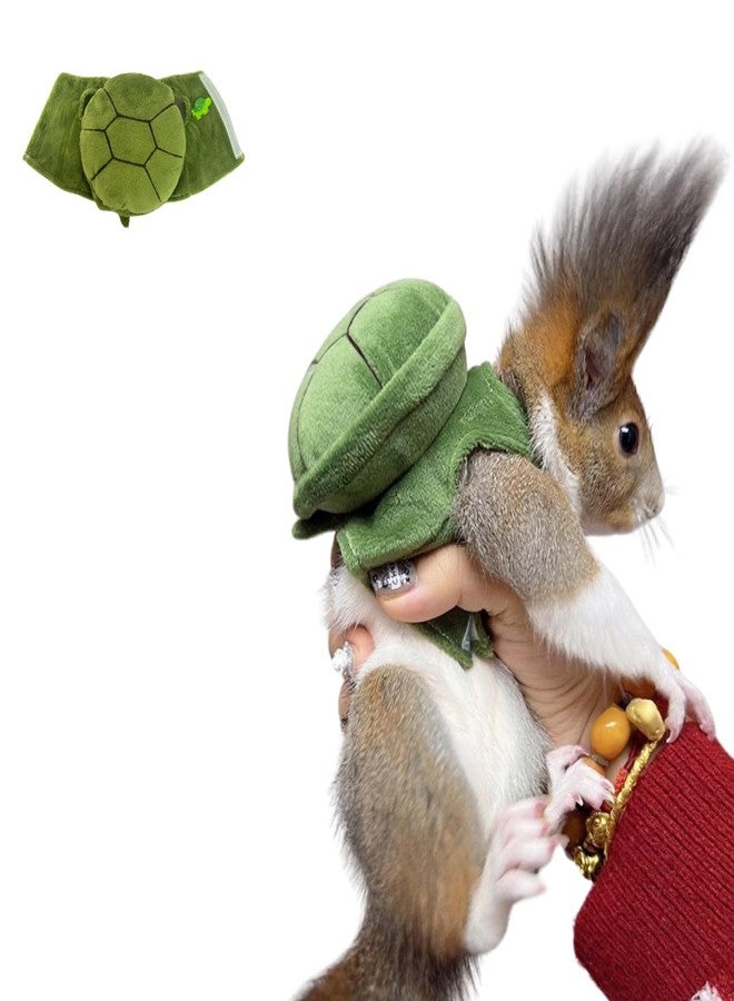 TTMIMIK Cute Squirrel Costumes Turtle Shell Kawaii Squirrel Clothes for Small Rabbit Guinea Pig Ferret and Other Small pet (Medium) - Image 1